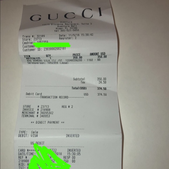 Fringed Wool Jacquard Gucci scarf - Picture 7 of 7